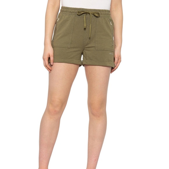 Eddie Bauer Riley Mineralized French Terry Shorts - Olive Green (S) - Picture 1 of 2